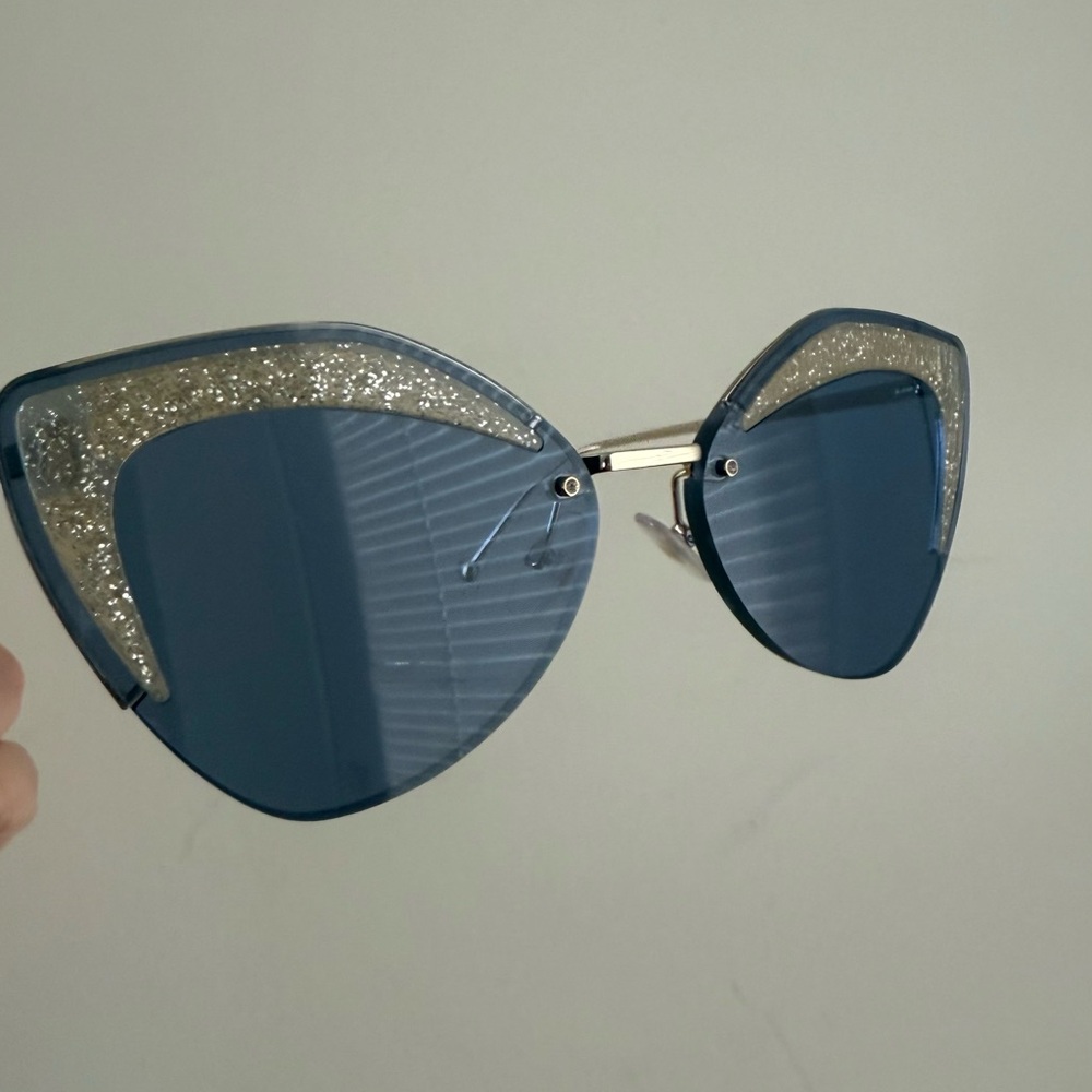 New Fendi Cat Eyes Blue Sunglasses Gold Ascent org $ 559